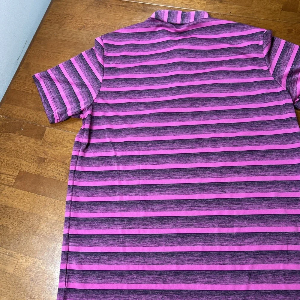 Adidas Polo Shirt Men's Size Large Golf Pink Purple